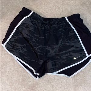 Nike black small running shorts